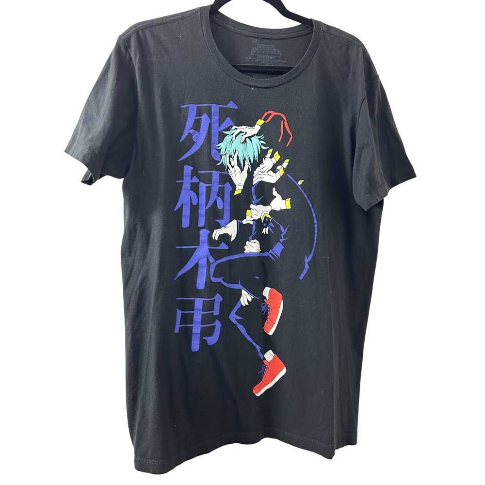 My Hero Academia Shigaraki Graphic T-Shirt L Black Tomura Anime Manga Animecore‎